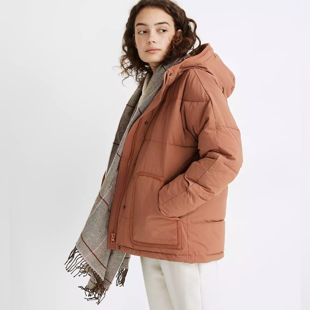 Madewell Holland Quilted Puffer Parka – Warm Umber